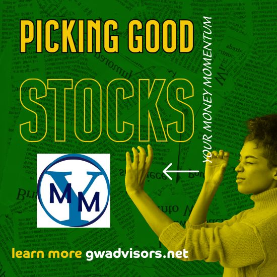 Picking Good Stocks concept depicted by young woman looking through hands